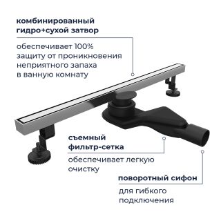 Душевой лоток RGW SDR-51S 76215160-13 60 см сатин
